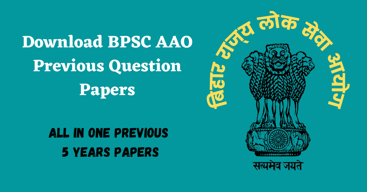 Download BPSC AAO Previous Year Question Paper