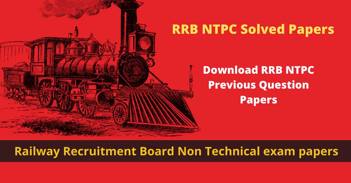 RRB NTPC Previous year question paper with solution
