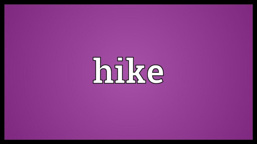 Hike meaning in Hindi 